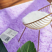 Softlife Light Purple Area Rug, Fluffy Shag Plush Non-Slip Carpet for Bedroom, Living Room, Kids, Dorm, 4x5.3 Feet