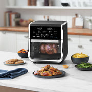Gourmia GAF1290S All-in-One 14-Quart Air Fryer, Oven, Rotisserie, Dehydrator with Temperature Probe, Stainless Steel
