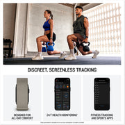 Garmin CIRQA Smart Band Fitness Tracker, Screenless, French Gray, S/M Nylon Band, 10-Day Battery Life, 5 ATM Water Resistant, 010-04675-11