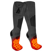 ActionHeat AH-SK-3V-W-L-XL Wool 3.7V Rechargeable Heated Socks 2.0 with Remote, L/XL