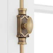 Signature Hardware SH552204AB 955210-1.75 Corabel 6 Inch Tall Window Cremone Security Bolt - Antique Brass