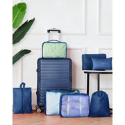 Gowill Suitour 3 Piece Luggage Sets Travel Suitcase Set with 7PCS Organizer Bags, Navy Blue - Sturdy and Durable