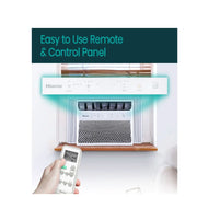 Hisense AHW0823TW1W 350 sq. ft. 8,000 BTU Smart Window Inverter Air Conditioner with Wi-fi and Remote Control White