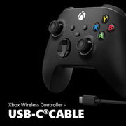 Microsoft EP2-29943/1V8-00001 Xbox Wireless Controller + USB-C Cable for Xbox Series X, Xbox One, PCs, Carbon Black