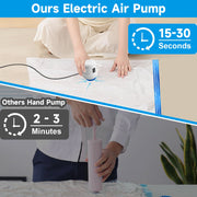Nunemosk Vacuum Storage Bags Set, 20 Combo Sizes with Electric Air Pump, Space Saver Compression for Clothing, Bedding, Travel, Luggage