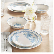 The Pioneer Woman Agatha Blue 12-Piece Stoneware Dinnerware Set