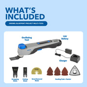 Dremel MM12V-S1 Blueprint 12V Brushless Oscillating Multi-Tool with Integrated Application Selector, MM12V-S1