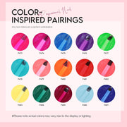 Morovan Nail Polish Kit, 15 Neon Glitter Colors, 0.25oz Bottles, Quick Air Dry, Glossy Mirror Finish
