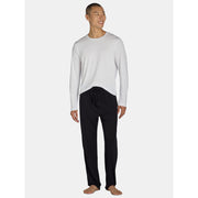 Athletic Works Men's Jersey Sleep Pants, S, Rich Black - 100% Polyester