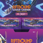 UVS Games Riftbound League of Legends TCG Unleashed Booster Display, 24 Packs, Premium Deck-Building Trading Card Game, RB-03BD01-EN