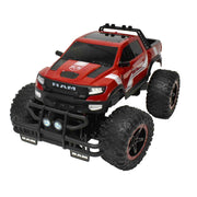 Adventure Force RAM Rubicon 1:14 Scale Radio Controlled Truck, Full-Function 4-Wheel Drive, 7.4V Li-Ion USB Rechargeable Battery, Red