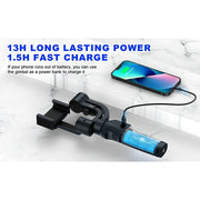Delpattern Gimbal Stabilizer for Smartphone, 3-Axis Stabilization, AI Face and Object Tracking, Foldable, Portable, USB-C Charging, Black