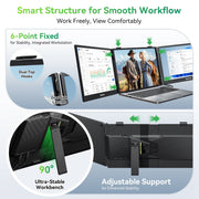 Blackview Portable Monitor, 14 in 1080P FHD IPS Screen Extender, Ultra-Slim Travel Dual Monitor with USB-C, Built-In Stereo Speakers, Compatible with 13-17.3 in Laptops, Windows Mac Android Switch, DCM5