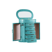 Hives and Honey WM2227-878 Cari Jewelry Chest Jewelry Box for Women, Turquoise