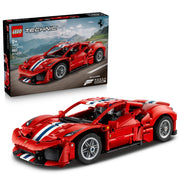 LEGO Technic Ferrari 488 PISTA Car Toy, 882 Pieces, Multicolor, 11 in