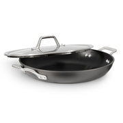 Calphalon Signature Hard-Anodized Nonstick 12-Inch Everyday Frying Pan with Oven-Safe Glass Cover, Metal Utensil Safe, Dishwasher Safe, Black, 1948256