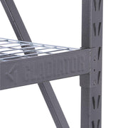 Gladiator GARS774XEG Heavy Duty Rack with Four 24 Inches Deep Shelves, Hammered Granite