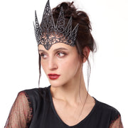 Joyin 21391-WM Halloween Headband Fairy Tale Queen Crown Black Hair Crown for Women Adjustable Cosplay Accessory