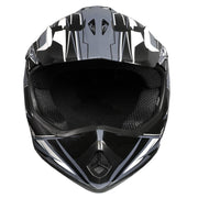Raider GX3 MX Helmet for Youth - Black/Silver - Small