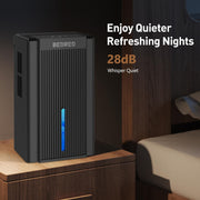 BEDRED Dehumidifier, 95Oz Capacity, Thermoelectric Cooling, Automatic Shutoff, Sleep Mode, 7-Color Ambient Light, Black, CT11