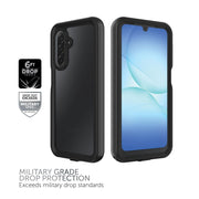 Body Glove Waterproof Tidal Phone Case with Built-In Screen Protector, Slim Hard Shell, Black/Clear, Compatible with Samsung Galaxy A17 5G, 100144865
