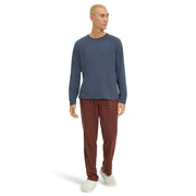 UGG Steiner Men's Pajama Set, Soft Brushed Tri-Blend Jersey Knit Top, Cozy Brushed Cotton Flannel Pants, Twilight Brown Mustard Check, Small, Gift Box