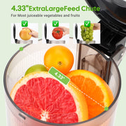 Inkbird ISJ-01 Juicer Machine, Cold Press Juicer with Wide Mouth Feed Chute and Pre-cutter
