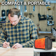 Handy Heater Heatwave Pro Tripod Ceramic Space Heater, 1500W, Black, Adjustable Legs, Telescoping Pole up to 78 in, Detachable Heating Head, Remote Control