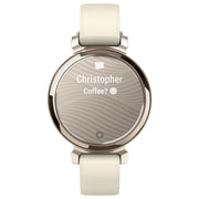 Garmin Lily 2 Smartwatch with Silicone Band for Ladies - Cream Gold/Coconut