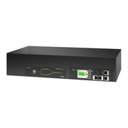 APC Netshelter Rack Automatic Transfer Switch, 2U, 32A, 230V, 2 IEC 309 Inlets, 16 IEC C13 and 2 IEC C19 Outlets, Black, AP4424A