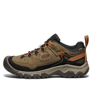 KEEN 1030691 Targhee IV Waterproof Hiking Shoes for Men - Sea Turtle/Roasted Pecan - 10M