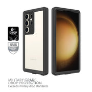 Body Glove 100007926 Tidal Waterproof Phone Case for Samsung Galaxy S23 Ultra 5G, Black/Clear