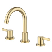 Better Homes & Gardens Clean Modern 8-Inch Widespread Bathroom Faucet with Ceramic Disc Cartridge, Brushed Brass Finish