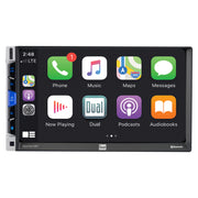 Dual Electronics XDCPA10BT LED Multimedia Touch Screen 7 inch Double DIN Car Stereo Apple CarPlay Android Auto