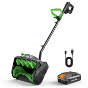 WORKPROX 20V Brushless Cordless Electric Snow Shovel, 12-Inch Clearing Width, 4.0Ah Battery, Lightweight Snow Thrower, WX125469AW