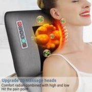 Petyoung Full Body Massage Mat with 20 Shiatsu Kneading Nodes, 30 Vibration Motors, Black - Material Sponge