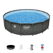 Coleman 90491E Power Steel 16 ft. x 42 in. Round Above Ground Pool Set