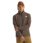 The North Face Cap Rock Textured 1/4 Zip Pullover Midweight Fleece Jacket Smokey Brown Heather Medium NF0A3YR1