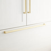 Signature Hardware 453350 Rindahl 23-3/4 Inch Center to Center Appliance Pull Satin Brass Cabinet Hardware