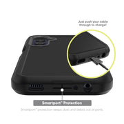 onn. WIABGY100142749 Rugged Phone Case for Samsung Galaxy A25 5G, Black/Gray