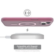 Onn 1089101 Slim MagSafe Compatible Phone Case for iPhone 16e, iPhone 14, iPhone 13 Frosted Pink 1089101