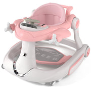 AILEEKISS 5-in-1 Musical Baby Walker, Foldable, Adjustable Height, Beige, Unisex