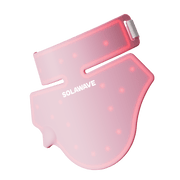 Solawave Neck & Chest Red Light Therapy Device, Dual Wavelength 630nm Red and 830nm Near-Infrared Light, Portable USB Rechargeable, Adjustable Dusty Rose