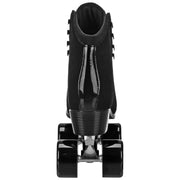 Roller Derby Pacer Slider Outdoor Roller Skates, Black Suede, Aluminum Chassis, 65mm Kemistry Glide Wheels, Bevo Silver-5 Bearings, Lace-Up, Unisex Adult M07/W08, P227BK08