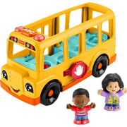 Fisher-Price HWB30 Little People School Bus Musical Toddler Toy Vehicle with 2 Figures