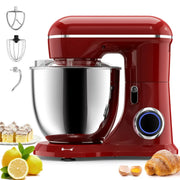 AILESSOM AL-ER01 660W 10-Speed Samsaimo Stand Mixer, 6.5QT, Empire Red