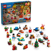 LEGO City Advent Calendar 2026, Christmas Countdown Building Toy with 24 Mini Builds and Minifigures, Santa's Workshop Playmat, 252 Pieces, Ages 5+