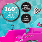Flybar FB25020AE Kid Trax 6V Bumper Car Ride-On Toy, Pink