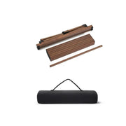 Ozark Trail Aluminum Roll-Top Camping Table, Dark Brown