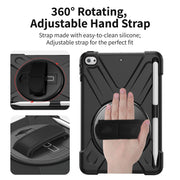 CODi Rugged Carrying Case for iPad Mini 4 and 5, 3-Part Design with 360-Degree Protection, Adjustable Shoulder Strap, Rotating Kickstand, Black, C30705041